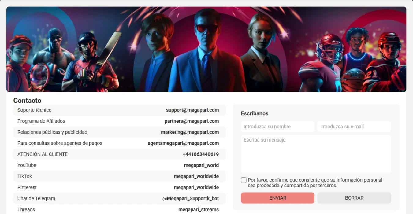 Megapari Casino Soporte al Cliente